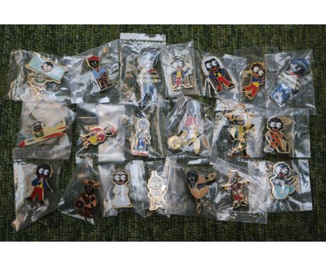 Collection of assorted Enamel Golly Robertson Badges These items are listed on the basis they are illustrative of a bygone cu