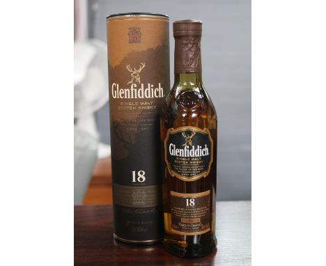 Cased Glenfiddich Single Malt Scotch Whisky 18 Year 20cl 