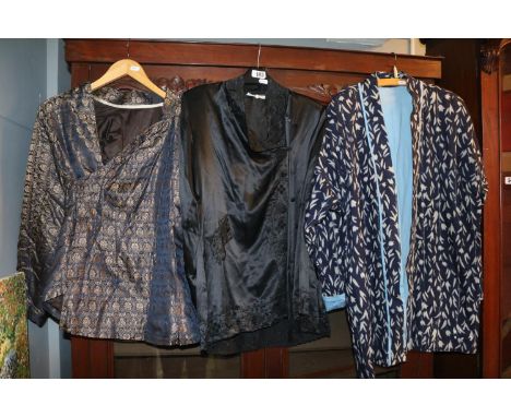 Chinese Silk Blouse and 2 Chinese Jackets 