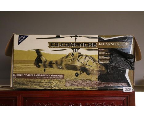 Boxed Co-Comanche 4 Channel Radio Control Helicopter 