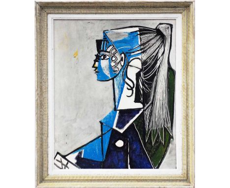 PABLO PICASSO 'Sylvette', off set lithograph, 55cm x 45cm, framed and glazed