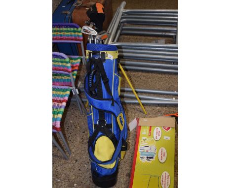 A case of Dunlop golf clubs