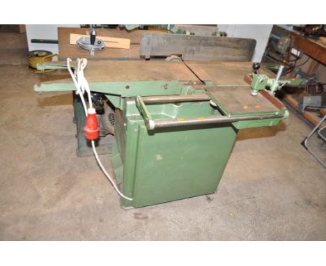 A MULTICO L/1 PLANER JOINTER, with 28cm cutting width, 143cm bed length, facing and sliding attachment, 240v motor (not fitte