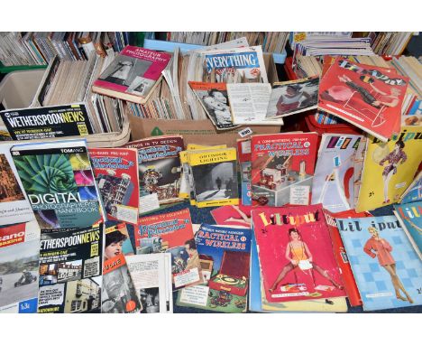 SIX BOXES OF MAGAZINES of mostly collector interest comprising a group of 1980s 'Stamps' magazine issues, early 2000s 'Stanle