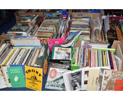 SEVEN BOXES OF ASSORTED BOOKS to include a box of mostly West Midlands heritage to include Birmingham history, historic pub w