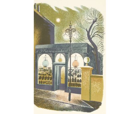 Eric Ravilious (1903-1942)'PHARMACEUTICAL CHEMIST'Lithograph, from 'High Street', c.193823 x 15cm, unframed
