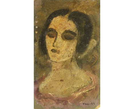 Alexander Mikhailovich Rodchenko (Russian, 1891-1956)PORTRAIT SKETCH OF A YOUNG WOMAN, POSSIBLY THE ARTIST’S WIFE, HEAD AND S
