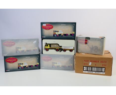 Corgi - An ex-shop stock open trade box containing four boxed Limited Edition Corgi 'Vintage Glory of Steam' #80201 Foden Ste