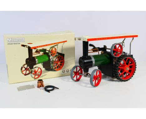 Mamod - A boxed Mamod TE1A Steam Tractor. The model has been fired and shows signs of use, it has also has some modifications
