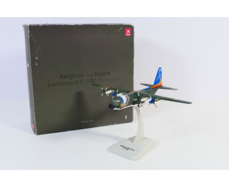 Hogan - A boxed diecast 1:200 scale Hogan #6412 Belgium Air Force Lockheed C-130 Hercules. The model appears to be in Mint co