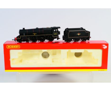 Hornby - A boxed Hornby R2555 OO gauge Class 5 4-6-0 steam locomotive and tender Op.No. 45156 "Ayrshire Yeomanry" in BR Black