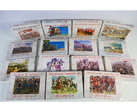 A Call to Arms - A boxed group of 13 1:72 scale plastic soldier sets from A Call to Arms House of Campaign'. Lot includes #59