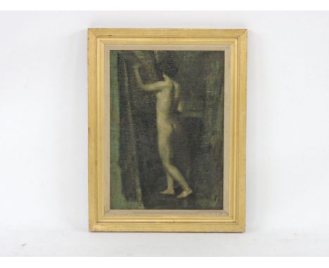 Late 19th/early 20th century FULL LENGTH PORTRAIT NUDEUnsigned, oil on canvas59.5 x 43cm