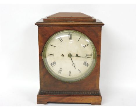 A late Regency period mahogany bracket clock, with twin chain fusee movement, back plate inscribed 'Carter, 61 Cornhill, Lond