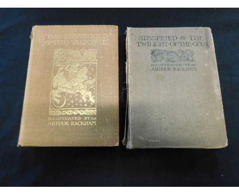 RICHARD WAGNER: (2 Titles) THE RHINEGOLD AND THE VALKYRIE, ill A Rackham, London, William Heinemann, 1912, third impression, 