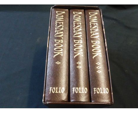 DOMESDAY BOOK A COMPLETE TRANSLATION, London, Folio Society, 2003, first Folio Society edition, 3 vols, original leather back