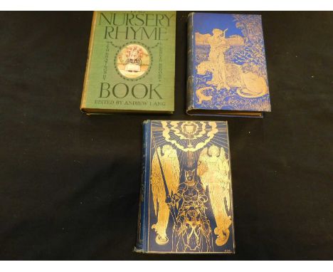 ANDREW LANG (ED): 3 Titles, THE BLUE POETRY BOOK, London, Longmans Green, 1891, first edition, twelve plates as list, origina