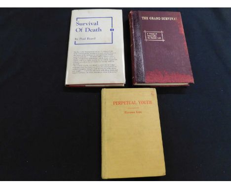 OSWALD STOLL: THE GRAND SURVIVAL, A THEORY OF IMMORTALITY BY NATURAL LAW FOUNDED UPON A VINDICATION OF HERBERT SPENCER'S DEFI