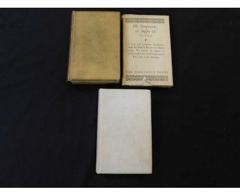 PLATO: PLATO'S SYMPOSIUM OR SUPPER, Translated by Francis Birrell and Shane Leslie [London], The Nonesuch Press, [1924], (105