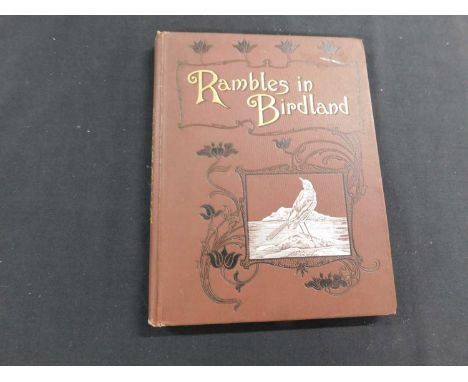 ARTHUR HENRY PATTERSON: RAMBLES IN BIRDLAND, London, Thomas Mitchell [1896], first edition, original decorative cloth gilt an