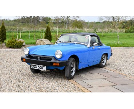 1978 MG Midget 1500Registration number: BGS 551TDate of first registration: 01/08/1978VIN number: GAN6-213089GEngine number: 