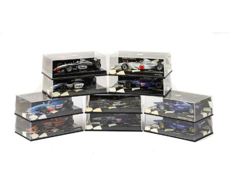 Prost Mugen Honda JS45 - O Panis; Tyrrell Ford 026 - R Rosset; Minardi M198 - E Tuero; Prost GP 1999 Showcar  - O Panis; McLa