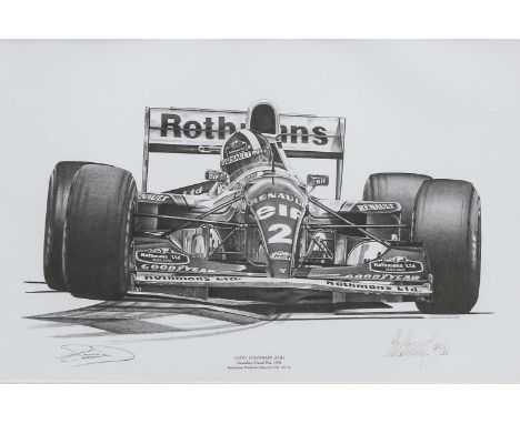After Allan StammersDavid Coulthard (GB) Canadian Grand Prix 1994A limited edition print, signed and numbered 145/750, 50cm b
