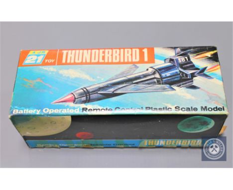 A J Rosenthal (Toys) Limited 21 Toy Thunderbird 1, battery operated remote control plastic scale model, boxed.