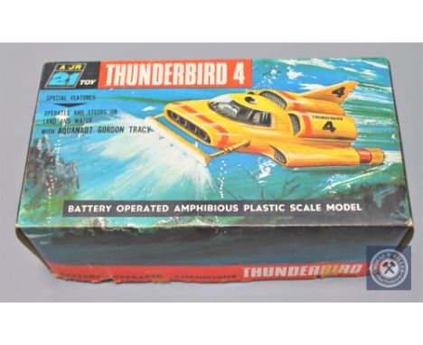 A J Rosenthal (Toys) Limited 21 Toy Thunderbird 4, battery operated amphibious plastic scale model, boxed.