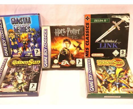 Five assorted Game Boy Advance games.  P&amp;P Group 1 (£14+VAT for the first lot and £1+VAT for subsequent lots) 