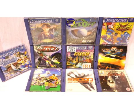 Ten assorted Dreamcast games, all disc present. P&amp;P Group 2 (£18+VAT for the first lot and £3+VAT for subsequent lots) 
