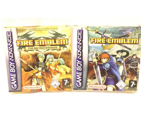 Two Game Boy Advance games, Fire Emblem and Fire Emblem Sacred Stones. P&amp;P Group 1 (£14+VAT for the first lot and £1+VAT 