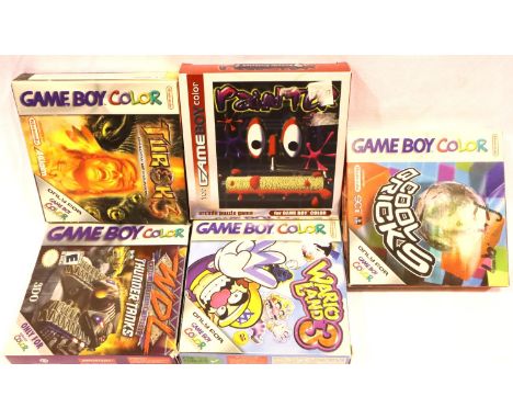 Five assorted Gameboy Color games, all cartridges present. P&amp;P Group 1 (£14+VAT for the first lot and £1+VAT for subseque
