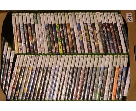 Approximately fifty Xbox 360 games. All discs present, no manual/manuals for; Mass Effect 3, Minecraft, Need For Speed The Ru