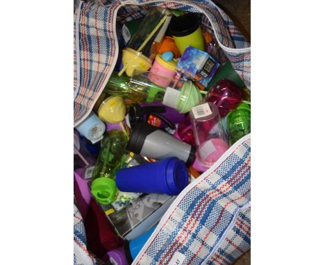 Mixed water bottles, magic cash boxes and temporary tattoo box