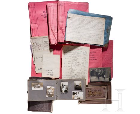 Rudolf Stark (1897 - 1982), Kommandeur der Jagdstaffel 77 - Dokumenten- und Fotonachlass Kleines Fotoalbum (Maße 17 x 23 x 2 