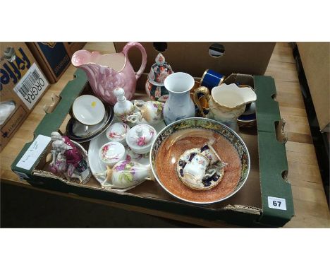 Tray including Roya Worcester and Wedgwood etc.