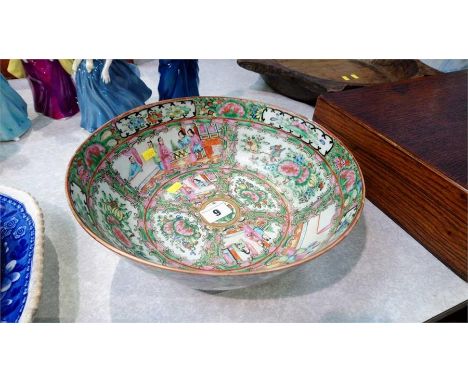 A Canton enamel bowl
