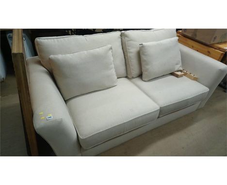 Two seater oatmeal sofa