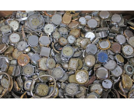 An enormous quantity of vintage wristwatches, approx. wt. 20kg - as found.