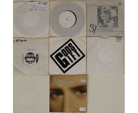 PUNK/NEW WAVE 7" - Mega selection of 7 x rare 45s. Titles are Intravein - Speed Of The City (BUM 002 - Ex), 23 Jewels - You D