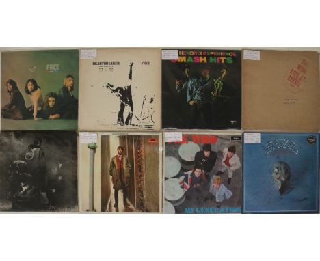 CLASSIC/PROG ROCK - Authoritative collection of 31 x (almost entirely) LPs! Artists/titles include Free (x2) - Fire And Water
