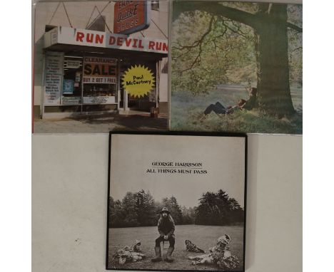 PAUL/JOHN/GEORGE LPs - Ace set of 3 x LPs. Titles are Paul McCartney - Run Devil Run (deleted original 1999 pressing 522 3511