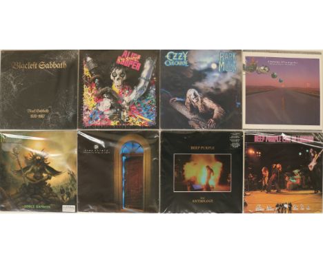 HEAVY ROCK/METAL LPs - Killer collection of 34 x LPs. Artists/titles include Black Sabbath - Blackest Sabbath (838 818-1), Oz