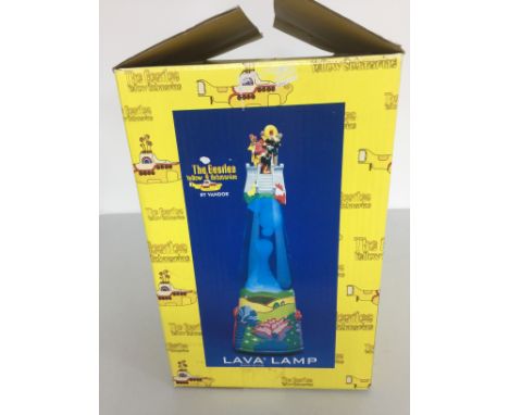 BEATLES - YELLOW SUBMARINE LAVA LAMP WITH BAND - From the 1999 'Subafilms' range. In original box and looks to have only been