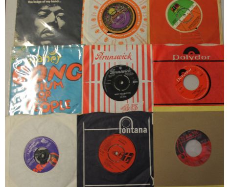 ROCK/PROG/FOLK 45s - High quality lot of around 140 x 45s. Artists/cat. numbers include Pearl Jam - Jeremy (white vinyl), Gen