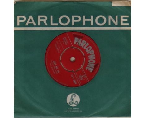 THE BEATLES - LOVE ME DO - 1ST UK 7" - A clean 1st UK pressing of the 1st 45! Released on the striking red/silver Parlophone 