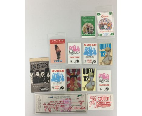 QUEEN - 70s/80s TICKET STUBS - Great bundle of ticket stubs from various concerts including Queen and Quo at Maine Road, 78 a