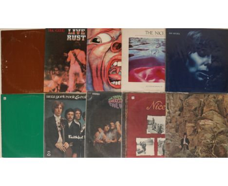 PROG / ROCK / PSYCH LPS - Super lot of approx 95x LPs. Expect artists and titles from: Jimi Hendrix, Neil Young, King Crimson