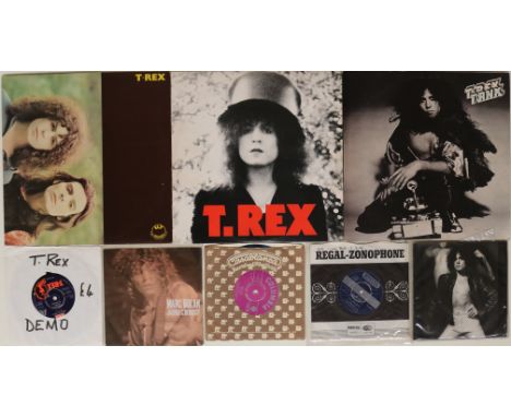 T. REX - T-riffic collection(!) of 5 x LPs and 5 x 7" with original UK pressings and demos included! LPs are Prophets, Seers 